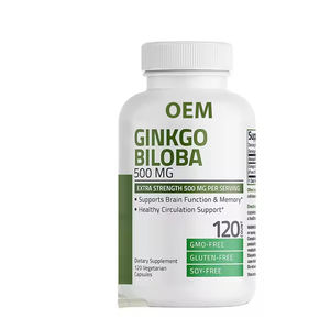 Capsules d'extrait de Ginkgo Biloba OLLI Supplément à base de plantes de marque privée OEM/ODM/OBM en dosage de poudre - Product Image 1