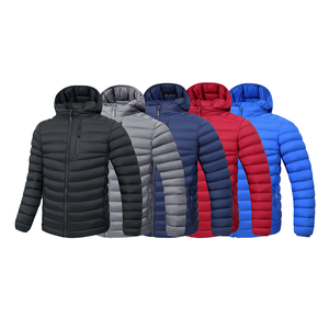 Chaqueta Deportiva de Invierno Unisex Kippo Luxe, Acolchada, con Capucha, Cuello Alto, Cierre Frontal, Transpirable, Resistente al Viento, Color Sólido - Product Image 1