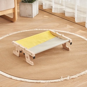 Asiento de ventana tipo hamaca resistente con madera para gatos grandes, cama fácil de ajustar para alféizar de ventana, junto a la cama - Product Image 4