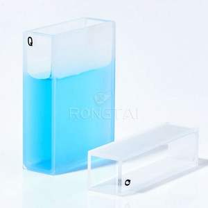Fabricants de cuvettes en verre de quartz de laboratoire RONGTAI Micro cuvette en verre de quartz pour spectrophotomètre - Product Image 4