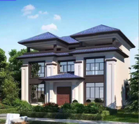 Casa Prefabricada de Lujo de 2 Pisos con Estructura de Acero, Construcción Rápida, Sala de Estar Modular, Villa, Edificio de Oficinas con Alto Aislamiento, Gimnasio