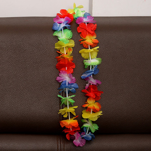 Summer Beach Vocation Party Favors Hawaiian <strong>Lei</strong> Garlands Multicolored Hula Luau Leis - Product Image 4