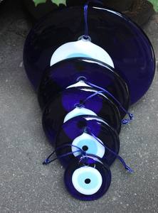 Décoration murale en œil bleu turc Nazar, pendentif, amulettes, ornement, protection pour voiture/maison/jardin/<span class=keywords><strong>porte</strong></span>-clés, cadeau <span class=keywords><strong>porte</strong></span>-bonheur - Product Image 6