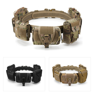 Comfortable Heavy Duty Soft MOLLE Tactical Belt for <b>Men</b> with <b>Pouches</b> Outdoor Training Belt - Product Image 3