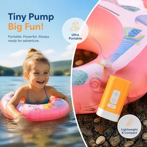 Mini Bomba Inflable, Bomba <span class=keywords><strong>de</strong></span> Aire Pequeña, Recargable con Batería <span class=keywords><strong>de</strong></span> Litio, <span class=keywords><strong>para</strong></span> Inflar y Desinflar Colchones <span class=keywords><strong>de</strong></span> Aire, Sofás y Colchonetas - Product Image 6