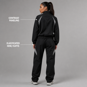 ชุดวอร์ม Charlo Unisex Windbreaker Activewear กันน้ำ ผ้าหนา ทรงหลวม Oversized Fit สำหรับออกกำลังกาย ผลิตจำนวนมาก OEM GCC - Product Image 2