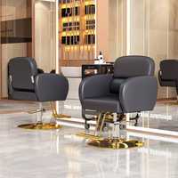 Mobilier de salon de coiffure Chaise de coiffure professionnelle Chaise de salon de coiffure marron Chaise de coiffure Fauteuil de coiffure