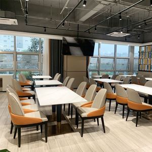 Muebles para <span class=keywords><strong>Restaurante</strong></span> Americano de Comida Rápida, Sofá de Doble Cara, Sofá de <span class=keywords><strong>Esquina</strong></span>, Muebles para Cafetería, Muebles para Comedor - Product Image 2