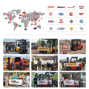 LUYU Pengiriman Gratis Forklift Diesel Truk Pengangkat 3 Ton 5 Ton Forklift Diesel Ce Epa Fork Positioner dan Side Shifter Gudang - Product Image 6