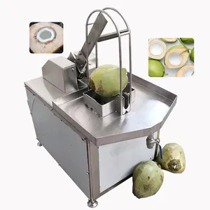 Cortador de medio corte de coco joven fresco verde máquina de división automática