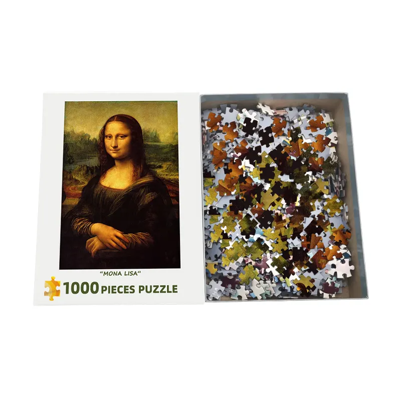 Collezione museo personalizzata stampa cartone cervello giochi Puzzle 1000 pezzo Puzzle per adulti bambini