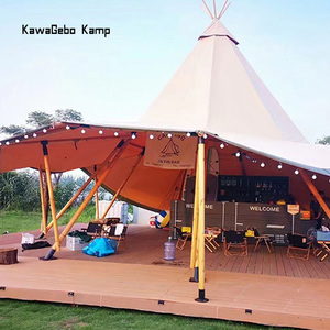 Kawagebo Kamp 13M, 10M, 8M, 6.5M Ngoài Trời Vải Lớn Khổng Lồ Hat Ấn Độ <span class=keywords><strong>Tipi</strong></span> Teepee Kim Tự Tháp Lều Cho Đảng Glamping Đám Cưới Tổ Chức Sự Kiện - Product Image 3