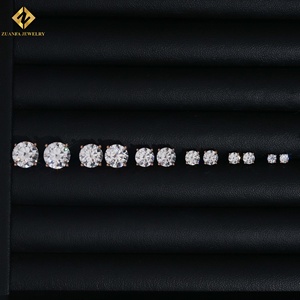 Classic 4 Prongs <b>Earring</b> Top Quality VVS Diamond 10k Solid Gold Solitaire Moissanite <b>Stud</b> <b>Earrings</b> - Product Image 4
