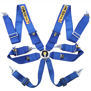 Cinturón de Seguridad para Auto de Carreras, <span class=keywords><strong>6</strong></span> <span class=keywords><strong>Puntos</strong></span>, Hebilla de Liberación Rápida, Arnés de Seguridad de Poliéster para Cuerpo Completo - Product Image 3