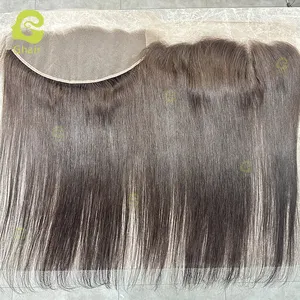 Ghair color #2 13x 6 TP Frontal 18 ''STWヒューマンウィッグ卸売工場グルーレスウィッグ正面