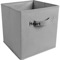 Moderne Carré En Aluminium Tissu Non-Tissé Pliable Durable Robuste 35L Boîte De Rangement Fournitures Pour La Maison Jouet Vêtements Organisateur
