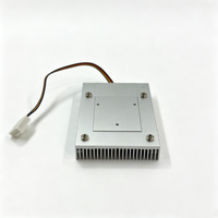 Dissipateur thermique tout en aluminium avec ventilateur 75x54x13mm 12V 45W 4000RPM 4 broches avec contrôle de vitesse pour le refroidissement des puces de cartes industrielles embarquées