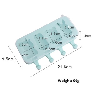 Moule à glaces TangChu pour enfants, DIY, qualité alimentaire, avec motif animal de dessin animé - Product Image 4
