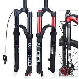 Fourche avant de vélo de montagne du fabricant 26/27. Fourche à <span class=keywords><strong>air</strong></span> absorbant les chocs à double <span class=keywords><strong>chambre</strong></span> de 5/<span class=keywords><strong>29</strong></span> pouces - Product Image 1