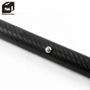 High Glossy 3k Telescopic 1m Carbon Fiber Round Tubes For Paddle