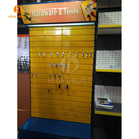 Présentoir en métal personnalisé, présentoir avec planche pegboard, accrochable à l'arrière, 2 côtés, pour les produits quotidiens