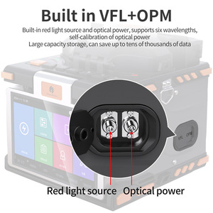 Machine à souder par fusion de fibres optiques M5, 6 moteurs, épissage rapide en 8 secondes, support universel 3-en-1, outil télécom VFL OPM - Product Image 5