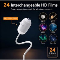 Projecteur de ciel étoilé intelligent HD personnalisé, lampe d'ambiance galaxie avec prise USB pour l'intérieur de la voiture et la chambre à coucher
