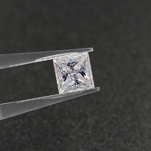 Pierre de moissanite blanche de haute qualité, taille princesse <span class=keywords><strong>2</strong></span>.0ct, diamant carré en vrac - Product Image 1