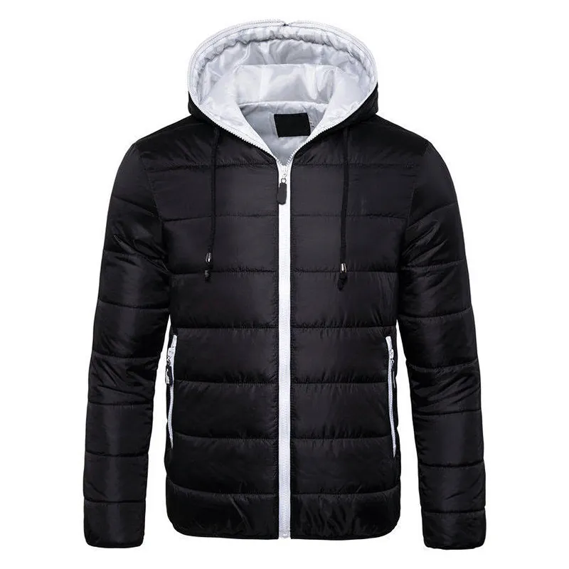Winter Warm Waterproof Jacket Hood Parka Coat Thicken Zipper Men's Jacket