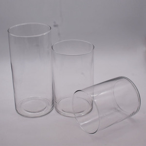 <span class=keywords><strong>Vase</strong></span> à <span class=keywords><strong>bougie</strong></span> Cylindre en verre Vases cylindriques en verre <span class=keywords><strong>Grand</strong></span> <span class=keywords><strong>vase</strong></span> en verre transparent de luxe Cylindre - Product Image 3