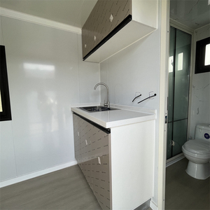 Prefab phẳng gói container nhà nhanh chóng gấp ra phẳng gói đúc sẵn 20ft có thể gập lại xách tay Modular Tiny nhà trại - Product Image 6