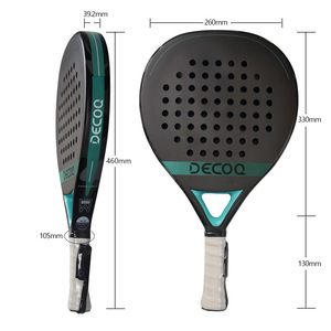 Raqueta de Pádel Profesional de Fábrica, Forma de Diamante, Material de Carbono y Vidrio, para Playa - Product Image 1