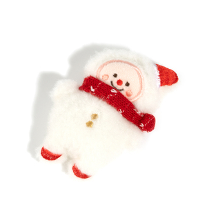 Quality Custom Interactive Mint Catnip Pet Chew Toys Bite-Resistant Kittens Snowman <b>Plush</b> Toy with Squeaker - Product Image 2