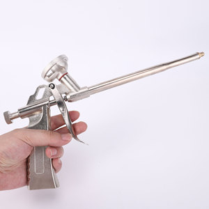 Pistola de calafateo manual de aluminio de grado industrial para espuma en aerosol, herramienta de trabajo metálica OEM personalizable para construcción - Product Image 5