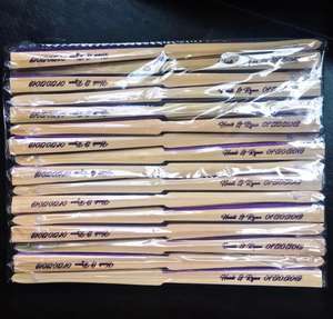 Персонализированный Свадебный китайский бамбуковый Ручной Веер с индивидуальным логотипом и рукописью - Product Image 4