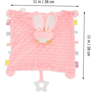 Juguete de Peluche Suave y Seguro <span class=keywords><strong>con</strong></span> Forma de Conejito, Chupete de Tela Multifuncional para Bebés, Niños y Niñas - Product Image 4