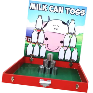 Jeu de <span class=keywords><strong>Bingo</strong></span> de Lancer de Bouteilles de Lait pour Enfants avec Balles Souples et Cibles Métalliques Thème Vache de <span class=keywords><strong>Dessin</strong></span> <span class=keywords><strong>Animé</strong></span> pour le Divertissement et les Activités de Carnaval - Product Image 4