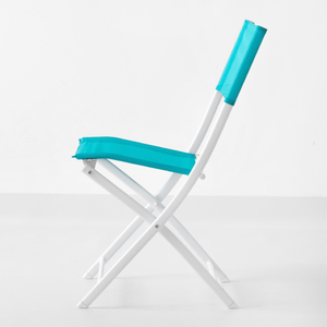 Estilo moderno al aire libre plegable malla Metal <span class=keywords><strong>Bistro</strong></span> sillas barato italiano europeo comedor restaurante jardín conjunto para dormitorio escuela - Product Image 2