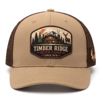 Gorra Trucker Vintage con Diseño de Ciervo y Cabra, Estilo Timber Ridge, con Malla Trasera y Cierre Ajustable, Parches Personalizados, Moda Y2K