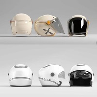 Casques intégraux certifiés 3C avec design personnalisé, couleurs variées, casques rabattables, casque en ABS avec double visière pour motos, vélos électriques, scooters