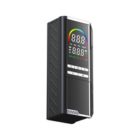 Compresseur d'air portable sans fil électrique rechargeable en ABS pour voiture avec moniteur de pression numérique, batterie 6000 mAh et fonction d'arrêt automatique