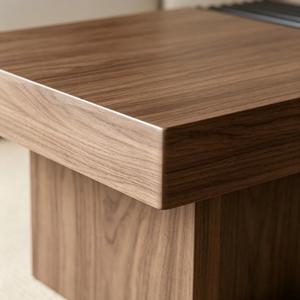 High <b>End</b> Luxury Modern Designer Eco-Friendly <b>Storage</b> Coffee <b>Table</b> Square Wooden Walnut Color Living Room Home Furniture - Product Image 3