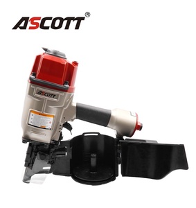Pistolet à clous <span class=keywords><strong>pneumatique</strong></span> en aluminium ASCOTT Industrial&DIY <span class=keywords><strong>Max</strong></span> CN80 pour charpente, 225-300 clous, 2"~3 1/4", outil d'assemblage pour caisses et palettes en bois - Product Image 1