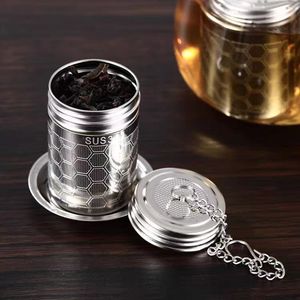 <span class=keywords><strong>Infuseur</strong></span> à thé portable en acier inoxydable 304 avec chaîne, <span class=keywords><strong>infuseur</strong></span> à thé pour tasse thermos avec crochet, boule à épices, panier de marinade, filtre à thé - Product Image 3
