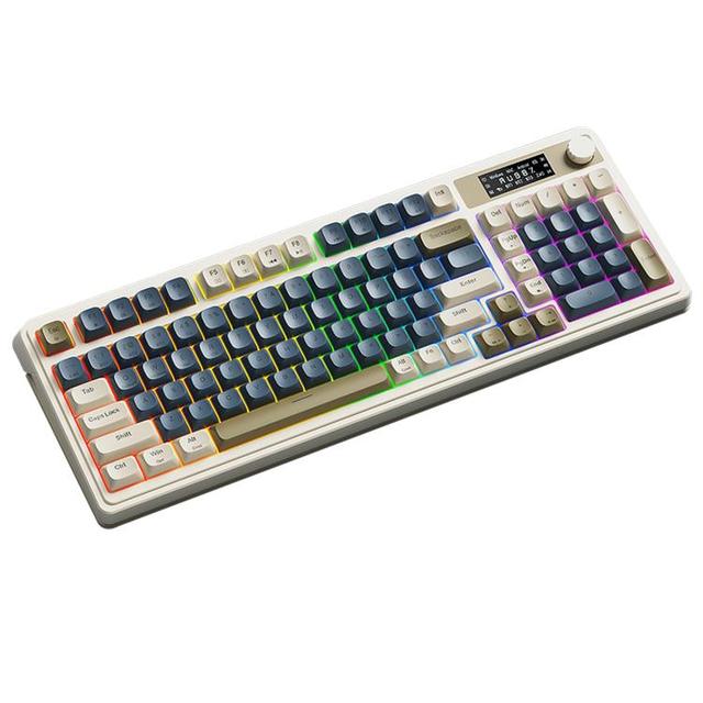 Dropshipping AULA S99 Pro 99 Keys Wired/2.4G/BT Three Model RGB Mechanical Keyboard
