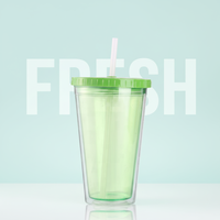 Nouveau produit 2026 – Gobelets en plastique à double paroi personnalisables, réutilisables, écologiques pour le camping en extérieur