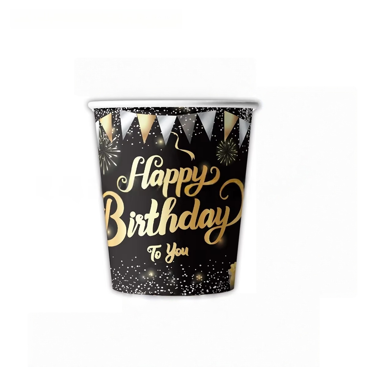 Black gold      paper cup * 10pcs