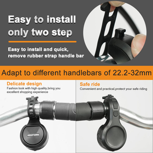 Sonnette de vélo Superbsail, klaxon de vélo pour scooter électrique, accessoires de VTT, alarme de vélo, sonnette de guidon de vélo, haut-parleur de vélo, sonnette de porte - Product Image 3