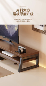 מעמד חדש למסך מחשב מתלה אחסון שולחני תצוגה הגנת עיניים ארגונית תחנת עבודה בעלת צפיפות גבוהה לוח שחור 10kg עומס - Product Image 4