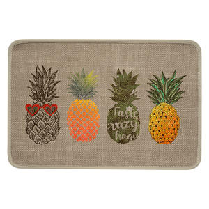 Alfombra de entrada para baño, imitación de lino, antideslizante, rectangular, diseño bonito para el baño del hogar - Product Image 5